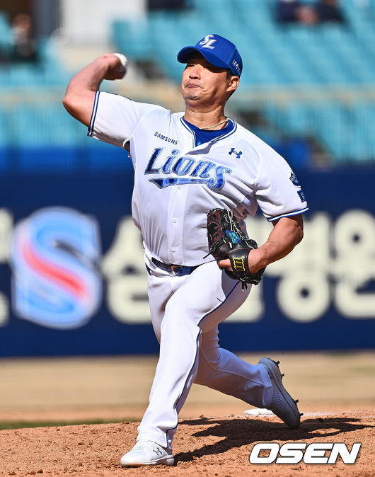 삼성 라이온즈 오승환이 역투하고 있다. 2024.03.14 / foto0307@osen.co.kr