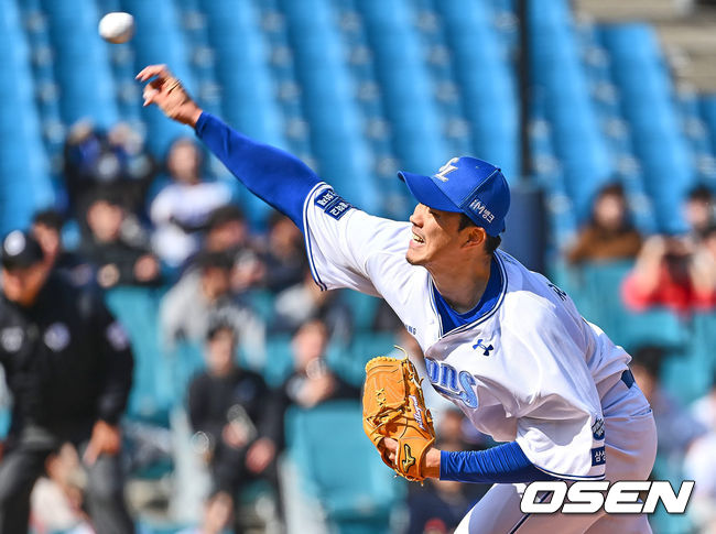 삼성 라이온즈 장필준이 역투하고 있다. 2024.03.15 / foto0307@osen.co.kr