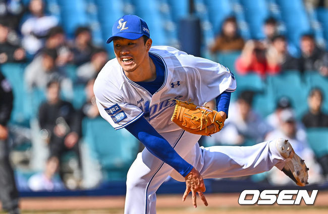 삼성 라이온즈 장필준이 역투하고 있다. 2024.03.15 / foto0307@osen.co.kr