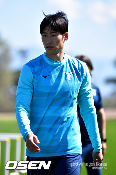 Daichi Kamada<br />Primo allenamento Lazio di Igor Tudor nel centro sportivo di Formello<br />Roma, 20 Marzo 2024<br />© Marco Rosi / Fotonotizia