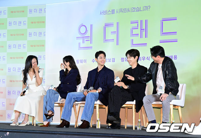 탕웨이, 수지, 박보검. 최우식, 김태용 감독이 간담회를 하고 있다. 2024.05.09 /jpnews@osen.co.kr