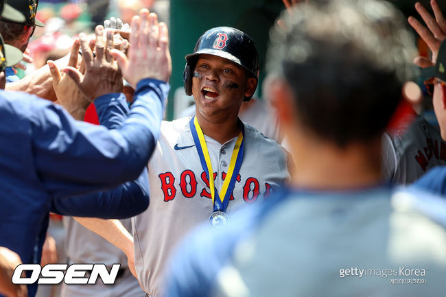 [사진] 보스턴 레드삭스 라파엘 데버스. ⓒGettyimages(무단전재 및 재배포 금지)