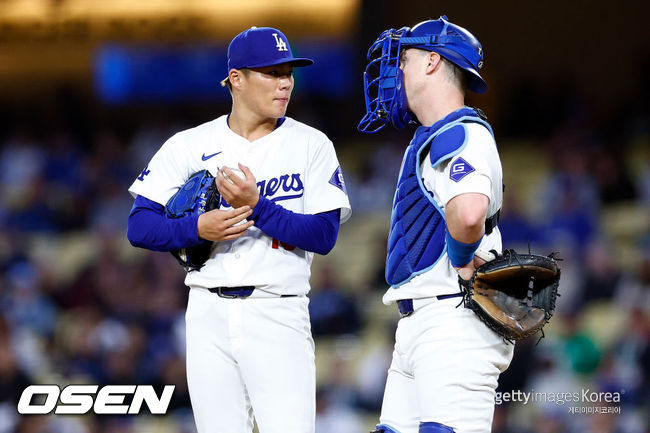 [사진] 다저스 투수 야마모토 요시노부. ⓒGettyimages(무단전재 및 재배포 금지)