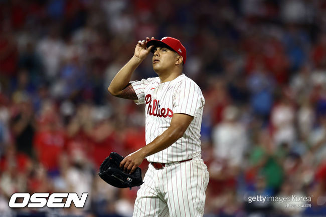 [사진] 필라델피아 필리스 좌완 선발 레인저 수아레즈. ⓒGettyimages(무단전재 및 재배포 금지)