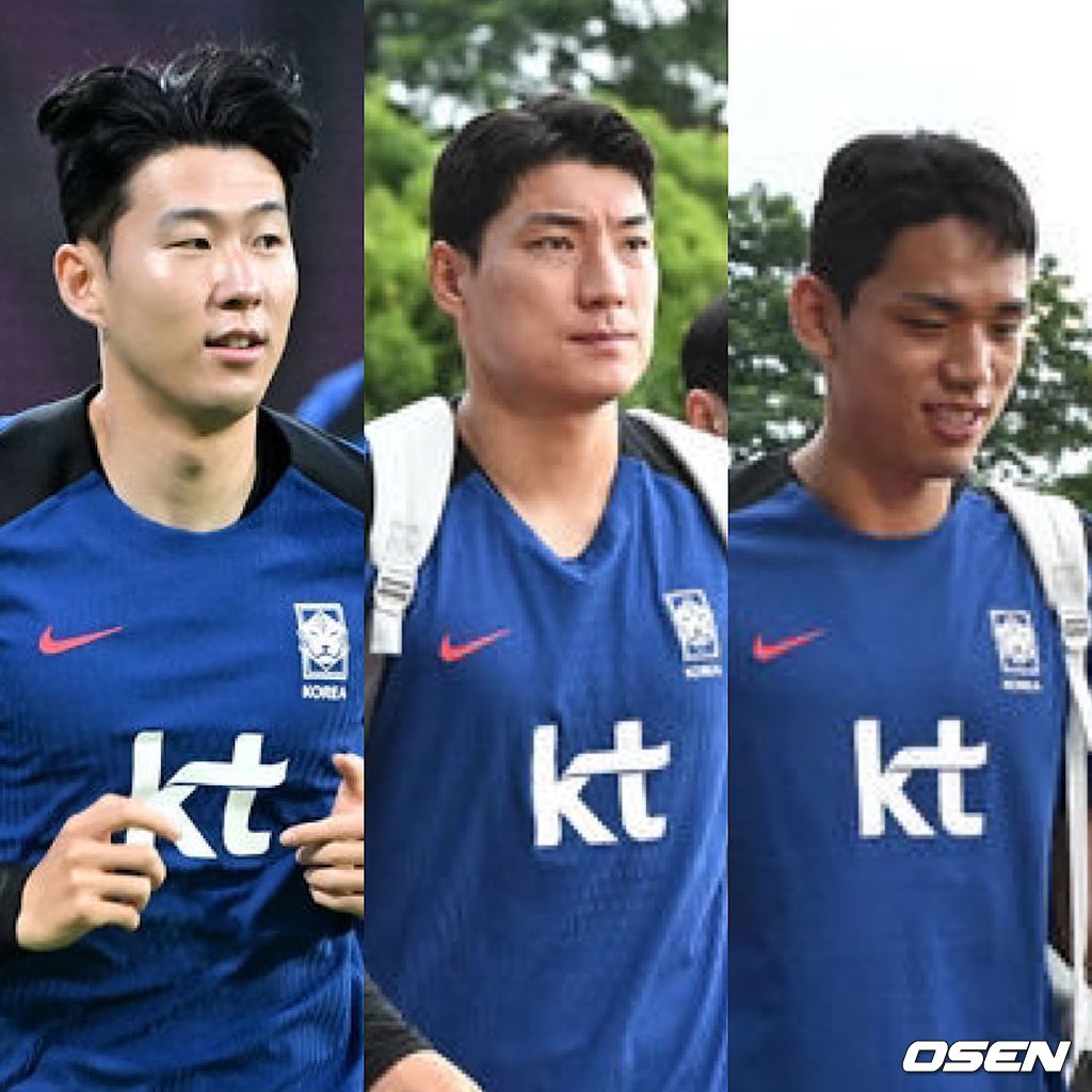 [사진] (왼쪽부터) 손흥민, 주민규, 오세훈 / 조은정 기자.