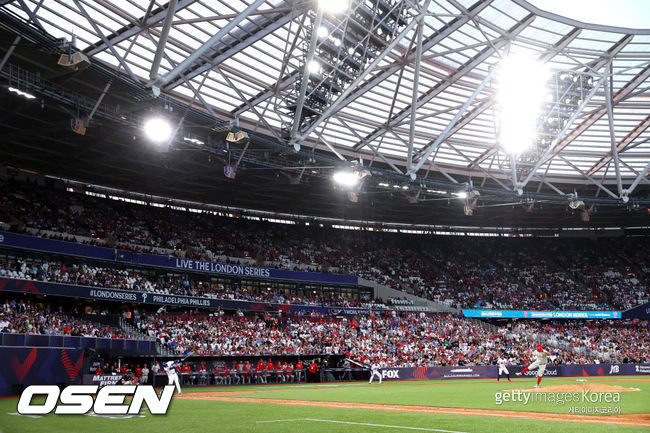 [사진] 9일(한국시간) MLB 월드투어 런던시리즈가 열린 영국 런던 스타디움. ⓒGettyimages(무단전재 및 재배포 금지)