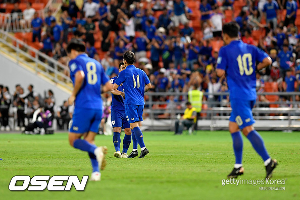 BANGKOK, THAILAND - JUNE 11: <<enter caption here>> during the FIFA World Cup Asian 2nd qualifier Group C match between Thailand and Singapore at Rajamangala National Stadium on June 11, 2024 in Bangkok, Thailand.(Photo by Apinya Rittipo/Getty Images)