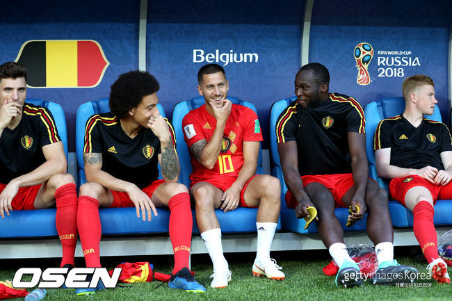 <enter caption here> during the 2018 FIFA World Cup Russia group G match between England and Belgium at Kaliningrad Stadium on June 28, 2018 in Kaliningrad, Russia.