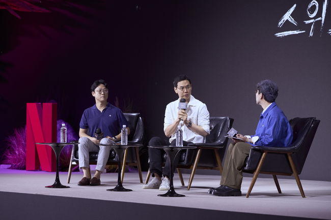 (왼쪽부터) 하정수 넷플릭스 한국 프로덕션 총괄, 이기오 넷플릭스 한국 콘텐츠 디렉터