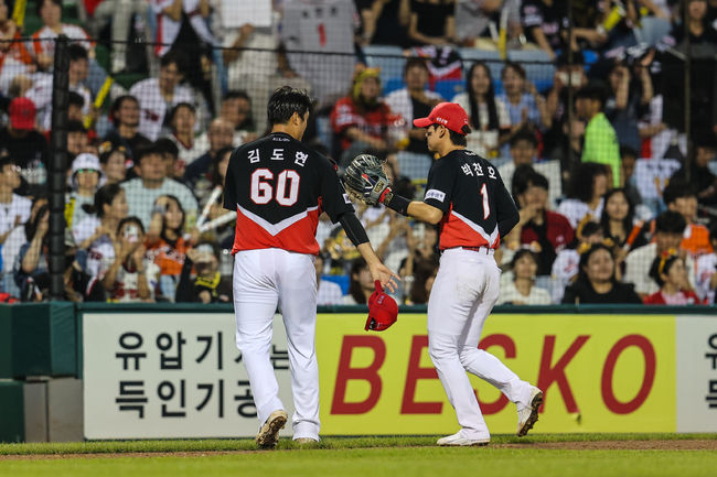 KIA 김도현, 박찬호. /KIA 타이거즈 제공