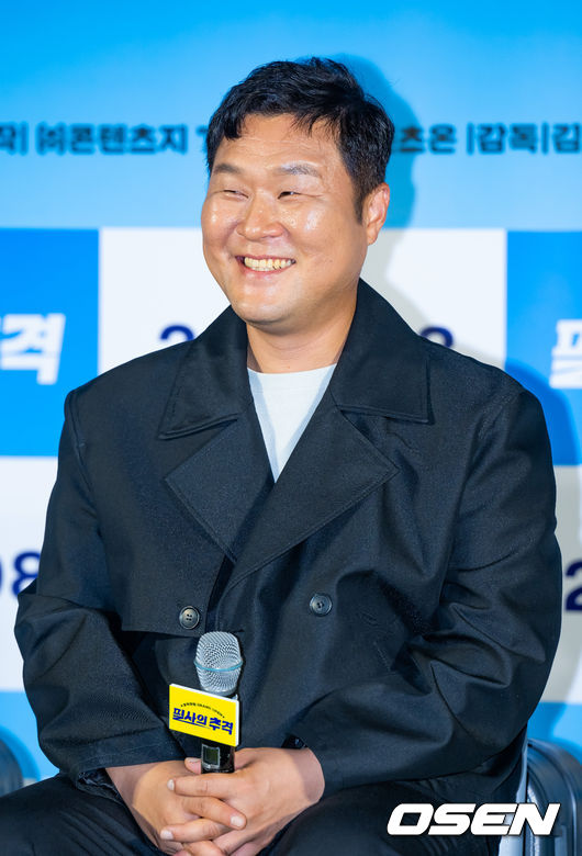 23일 오전 서울 용산구 CGV 용산아이파크몰에서 영화 '필사의 추격'(김재훈 감독) 제작보고회가 열렸다.