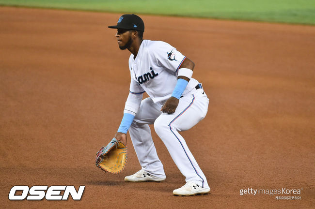 [사진] 마이애미 시절 르윈 디아즈. ⓒGettyimages(무단전재 및 재배포 금지)