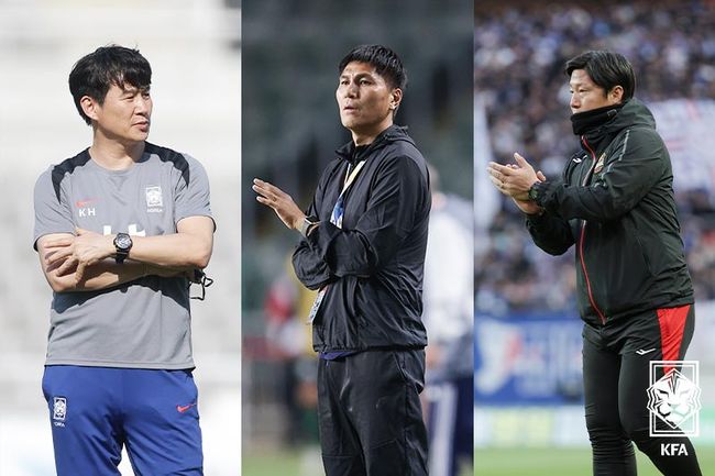 [사진] 박건하, 김동진, 김진규 코치 / 대한축구협회