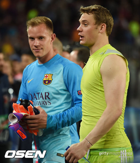 during the UEFA Champions League Semi Final, first leg match between FC Barcelona and FC Bayern Muenchen at Camp Nou on May 6, 2015 in Barcelona, Spain.