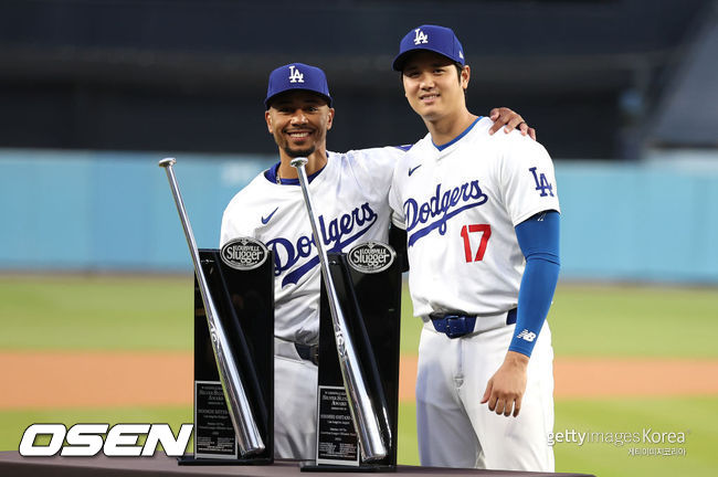 [사진] LA 다저스 무키 베츠, 오타니 쇼헤이. ⓒGettyimages(무단전재 및 재배포 금지)