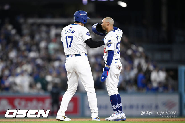 [사진] LA 다저스 오타니 쇼헤이, 무키 베츠. ⓒGettyimages(무단전재 및 재배포 금지)