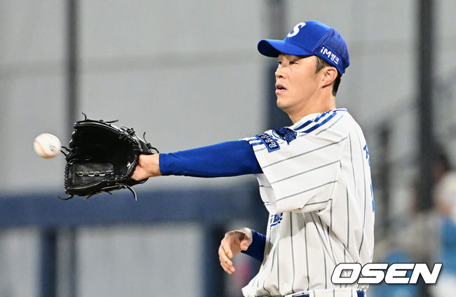 [OSEN=대구, 이석우 기자] 삼성 라이온즈 장필준 2023.08.18 / foto0307@osen.co.kr