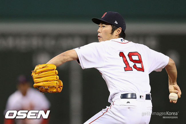 [사진] 보스턴 레드삭스 시절 우에하라 고지. ⓒGettyimages(무단전재 및 재배포 금지)