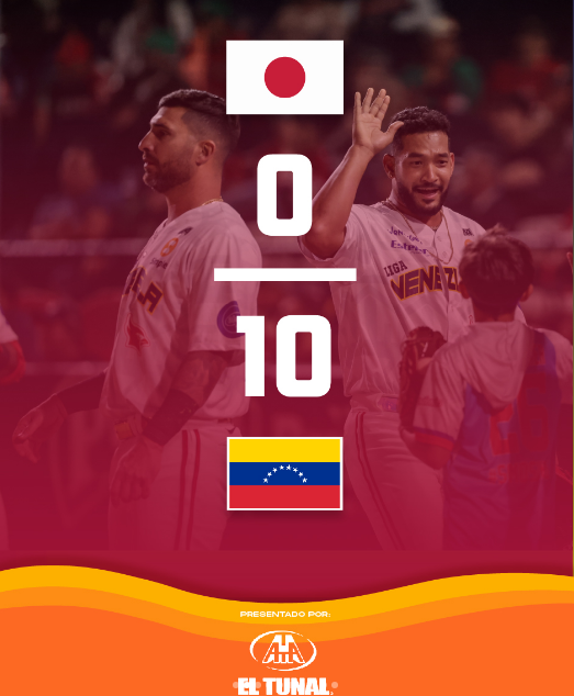 일본전 10-0 승리 소식을 전하는 베네수엘라 팀의 SNS.