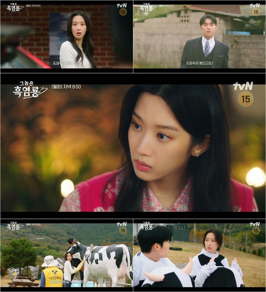 "저한테 관심 있어요?" 문가영, 재벌 본부장 최현욱 들었다놨다(그놈은 흑염룡)