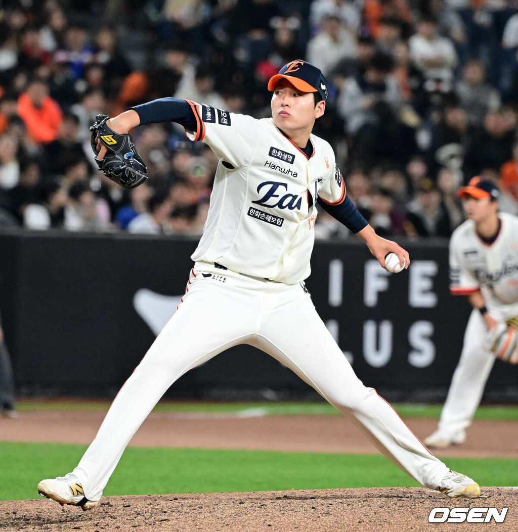 한화 조동욱. 2025.04.11 / jpnews@osen.co.kr
