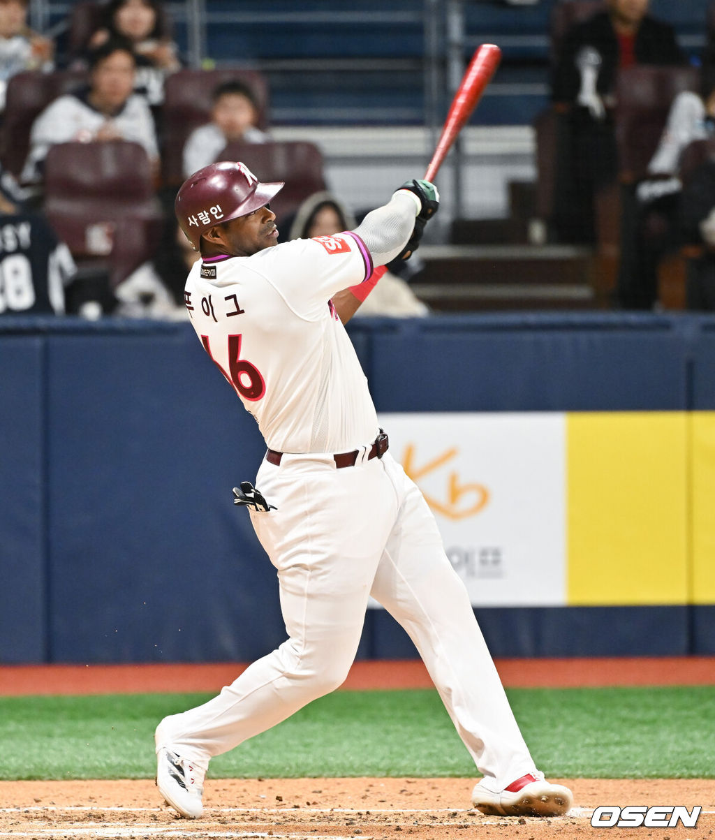 ‘푸이그 130m 홈런 폭발!+하영민 7이닝 무실점’ 키움, 5-4 승리→2연패 탈출…두산, 3연패 수렁 [고척 리뷰]