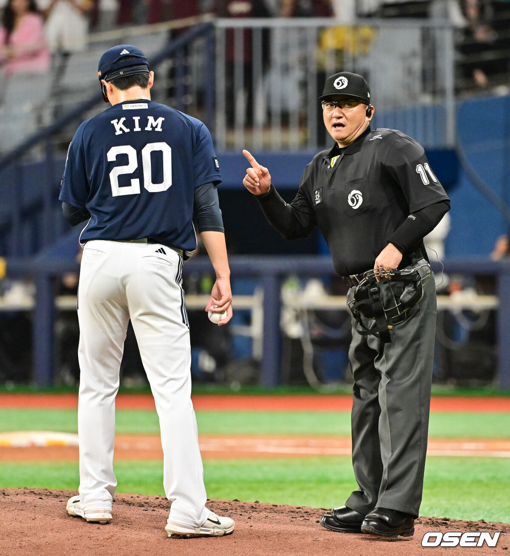 푸이그, 왜 배트 들고 분노했나…김유성 위협구에 벤클+사구-사구-사구-사구-사구 대혼란, 고척에 무슨 일이 [오!쎈 고척]