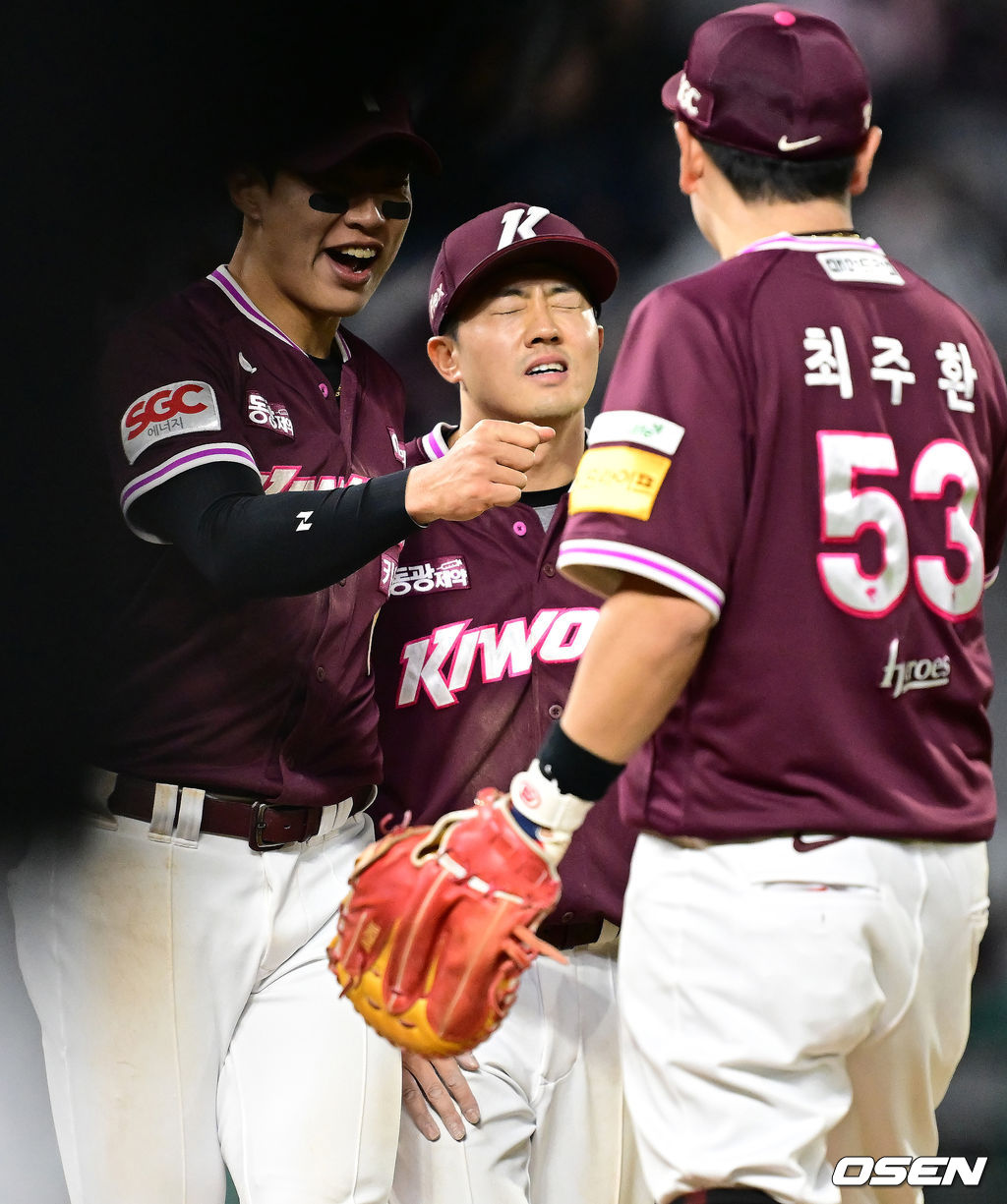 경기 종료 후 키움 오선진이 기뻐하고 있다. 2025.04.26 / ksl0919@osen.co.kr