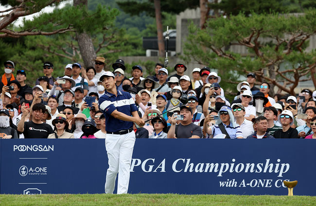 제67회 KPGA 선수권대회 with  A-ONE CC 1라운드 배상문의 플레이 모습. 