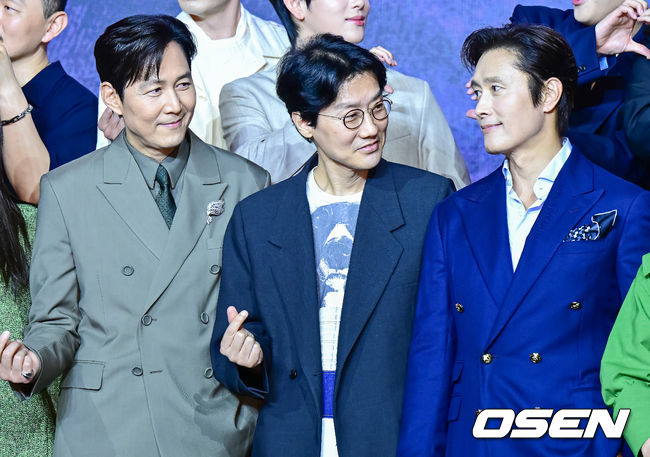 9일 오전 서울 용산구 서울드래곤시티에서 넷플릭스 시리즈 '오징어 게임' 시즌3 제작발표회가 열렸다.