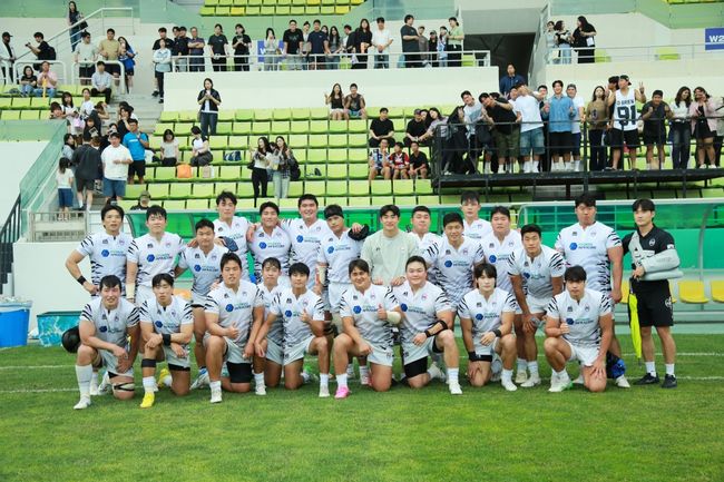 대한럭비협회는 지난 21일 인천 남동아시아드럭비경기장에서 열린 ‘2025 아시아 럭비 에미레이츠 챔피언십(Asia Rugby Emirates Men’s Championship, 이하 AREMC)’ UAE와의 홈경기가 종료됐다고 밝혔다. / 대한럭비협회