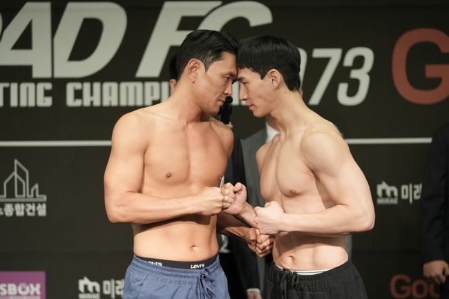 그간 많은 관심을 모은 ‘개그맨’ 윤형빈(46, FREE)과 ‘200만 먹방 유튜버’ 밴쯔(35, 파이터100)의 대결이 하루 남았다. /로드FC