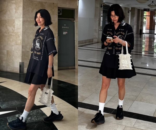 ‘46kg’ 한혜연, 14kg 빼더니 뭘 입어도 잘 어울리는 몸매..쭉 뻗은 각선미