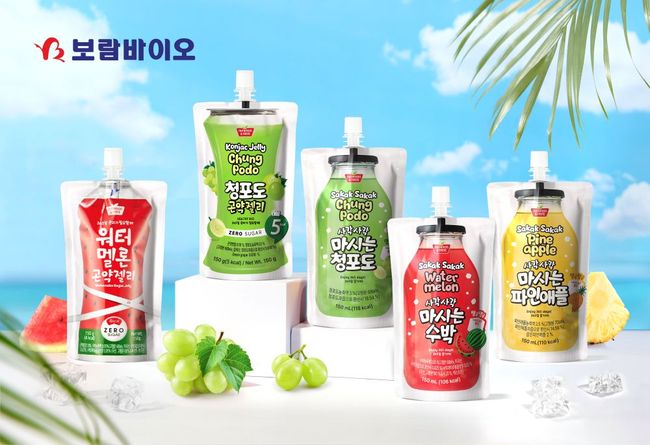 보람바이오는 하반기에 ‘사각사각 마시는’, ‘곤약젤리’ 라인 음료 5종에 일체형 캡을 도입할 예정이다. / 사진제공=보람그룹