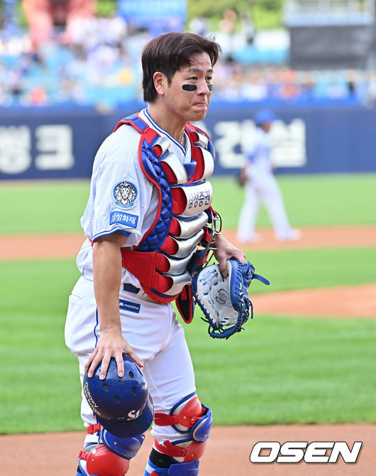 [OSEN=대구, 이석우 기자]  삼성 라이온즈 강민호 074 2025.06.25 / foto0307@osen.co.kr