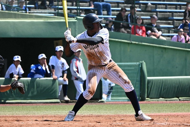 프렌사의 타격 모습. 高校野球ドットコム 캡처