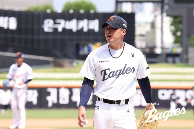 12일 전역 예정인 한화 투수 강재민. /한화 이글스 제공
