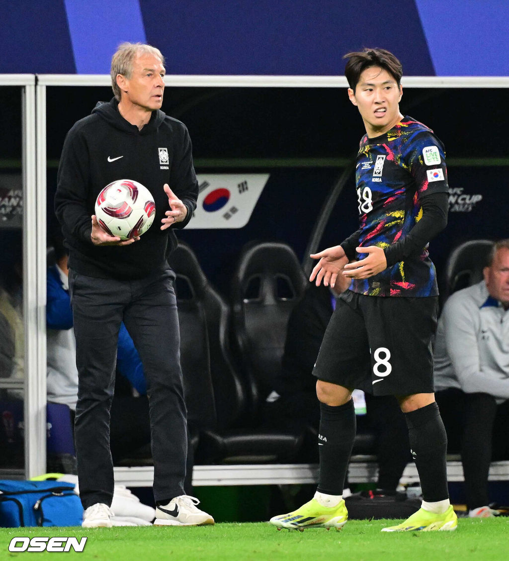 축구대표팀 클린스만 감독, 이강인. 2024.02.07 / jpnews.osen.co.kr