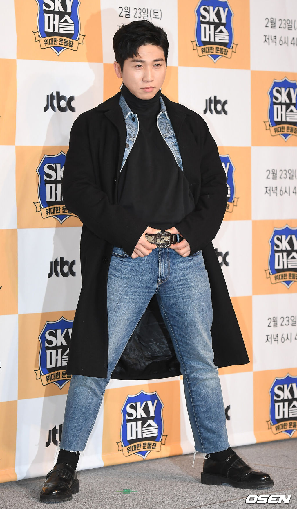 개그맨 유세윤이 20일 오후 서울 마포구 베스트웨스턴프리미어 서울가든호텔에서 열린 JTBC 신규 예능 프로그램 ‘SKY머슬’ 제작발표회에 참석해 포토타임을 갖고 있다. / youngrae@osen.co.kr