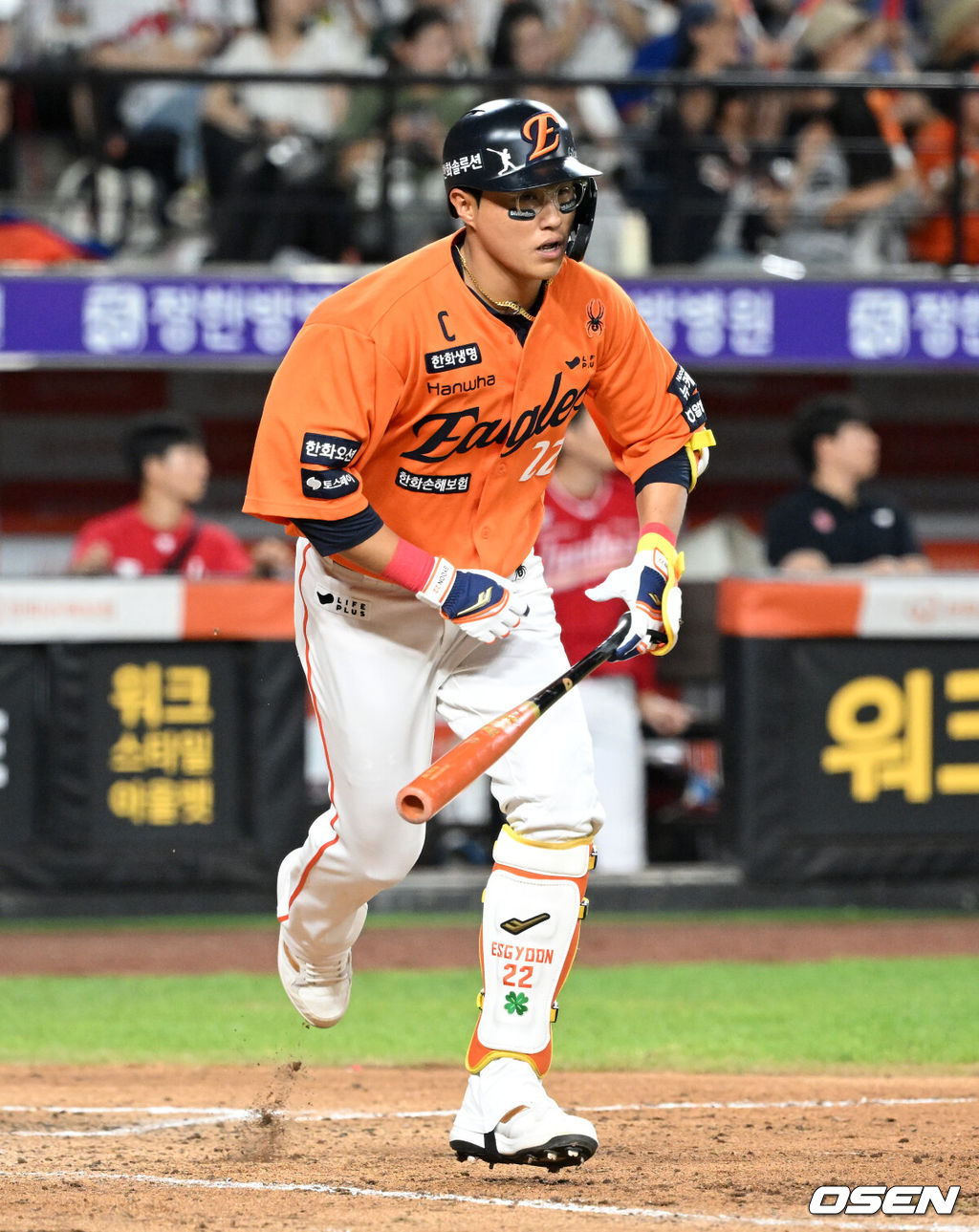 23일 오후 대전 한화생명볼파크에서 2025 신한 SOL Bank KBO리그 한화 이글스와 SSG 랜더스의 경기가 열렸다.한화는 황준서, SSG은 화이트를 선발로 내세웠다.8회말 1사 만루에서 한화 채은성이 좌전 2타점 적시타를 치고 있다. 2025.08.23 /sunday@osen.co.kr