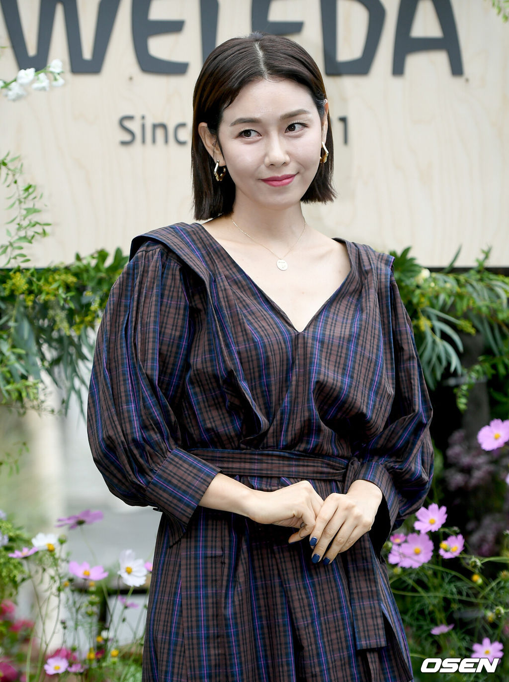 23일 오후 서울 송월길 주한 스위스 대사관에서 한 뷰티 브랜드 국내 론칭기념 행사가 열렸다.배우 박탐희가 포즈를 취하고 있다./ksl0919@osen.co.kr