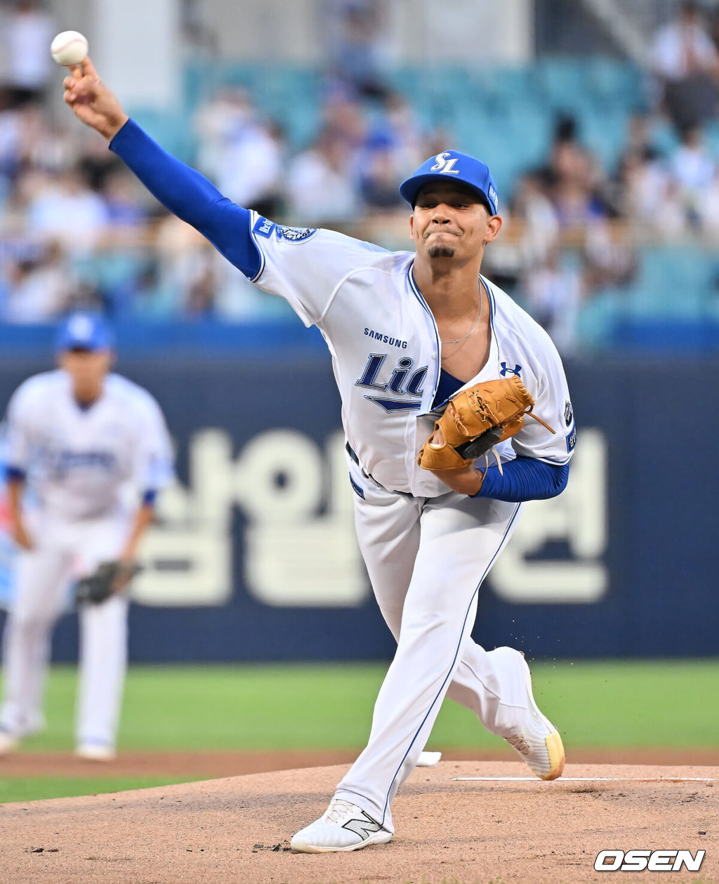 3일 대구삼성라이온즈파크에서 2025 신한 SOL 뱅크 KBO 리그 삼성 라이온즈와 키움 히어로즈의 경기가 열렸다. 홈팀 삼성은 가라비토가, 방문팀 키움은 하영민이 선발 출전했다. 삼성 라이온즈 선발 투수 가라비토가 역투하고 있다. 2025.09.03 / foto0307@osen.co.kr