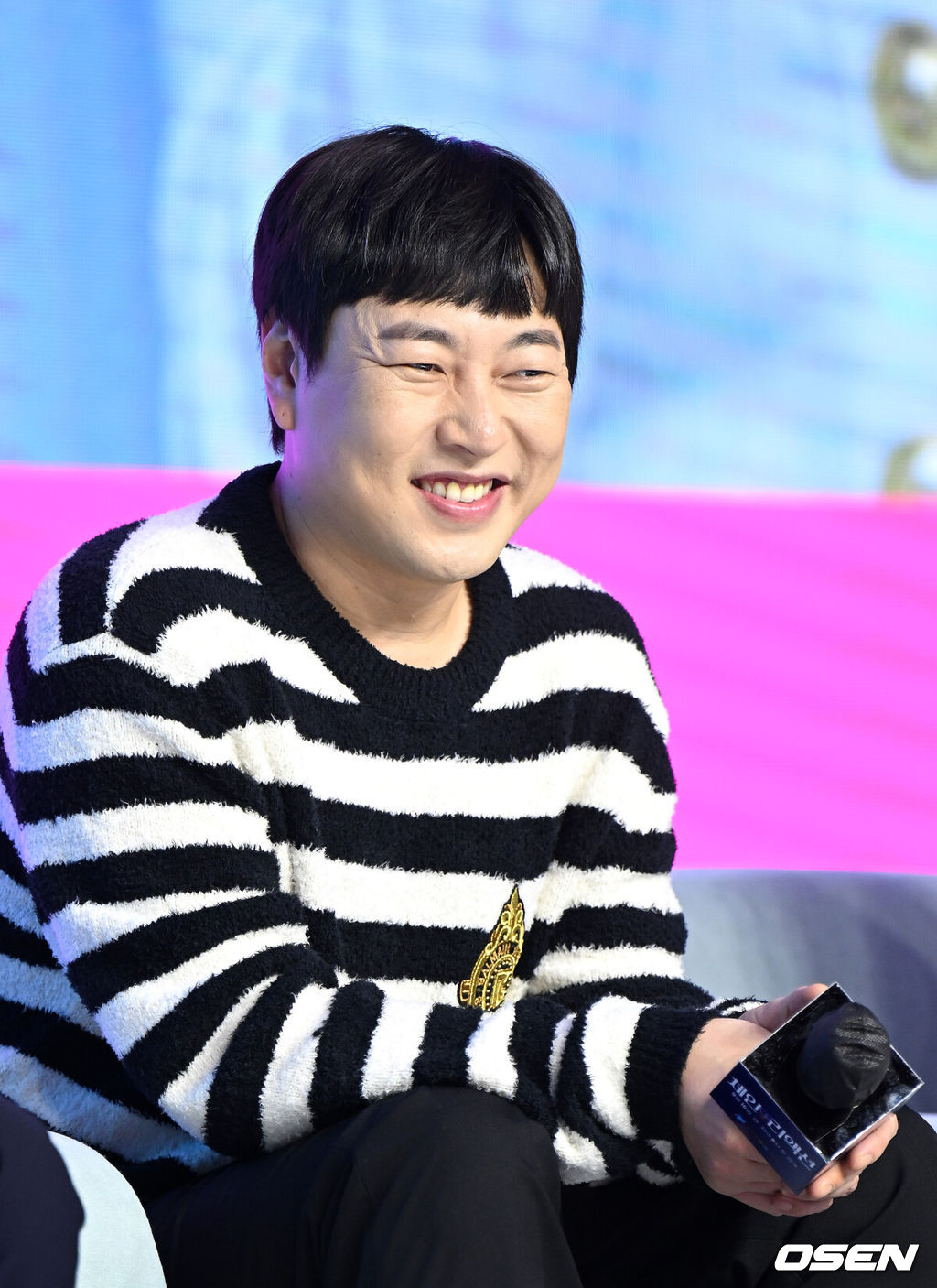 14일 오전 서울 여의도 콘래드 서울에서 쿠팡플레이 '체인리액션' 제작발표회가 열렸다.개그맨 이진호가 미소를 짓고 있다. 2022.09.14 /sunday@osen.co.kr