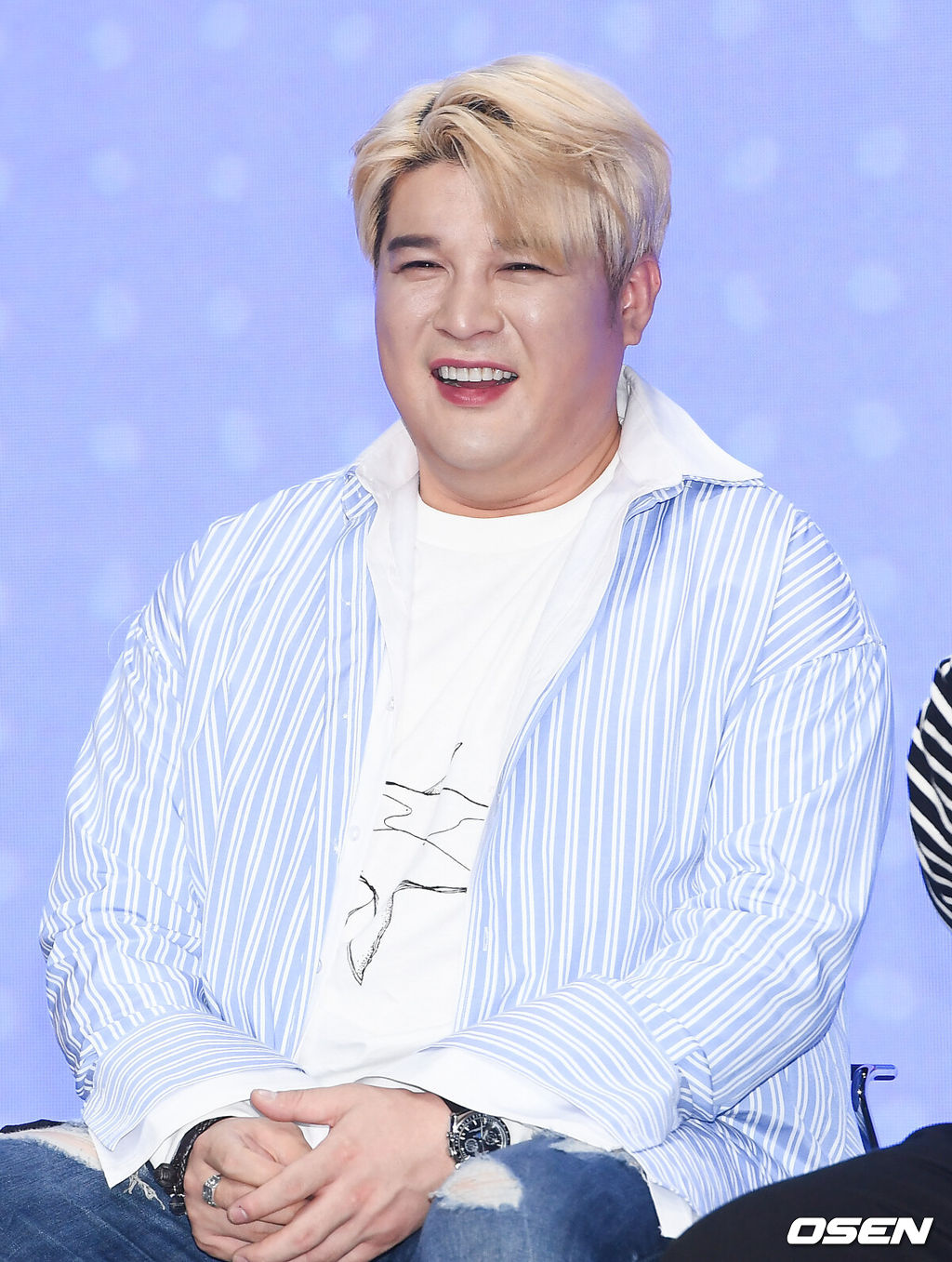 2일 오후 서울 강남구 삼성동 액토즈아레나에서 진행된 MBC '비긴어게임' 제작발표회에서 슈퍼주니어 신동이 미소 짓고 있다.  / soul1014@osen.co.kr