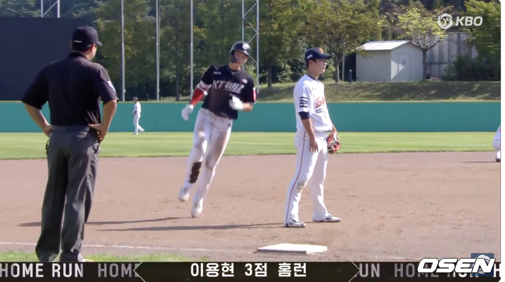 KT 위즈 이용현 / KBO 유튜브 중계화면