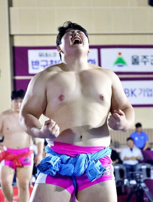 김민재(영암군민속씨름단)가 백두급 2연패를 달성했다. / 대한씨름협회