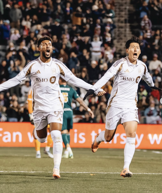 [사진] 부앙가와 손흥민 / LAFC 