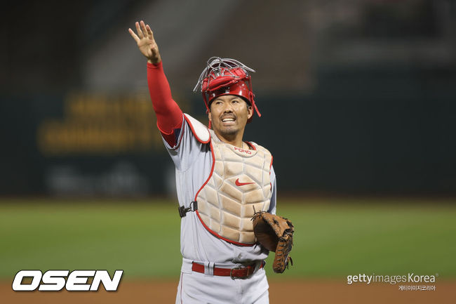 [사진] LA 에인절스 시절 커트 스즈키 감독. ⓒGettyimages(무단전재 및 재배포 금지)