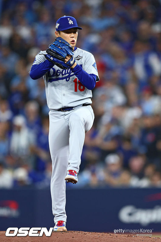 [사진] LA 다저스 야마모토 요시노부. ⓒGettyimages(무단전재 및 재배포 금지)