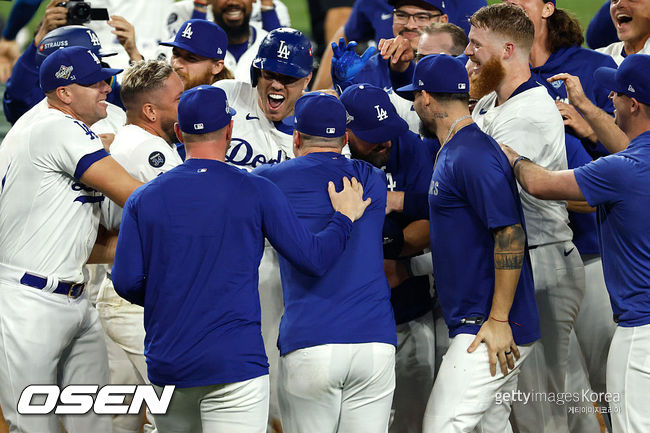 [사진] 다저스 선수들. ⓒGettyimages(무단전재 및 재배포 금지)